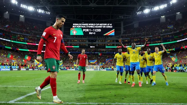 Ronaldo Makes World Cup History at 41 but Portugal Stumble Against DR Congo